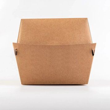 Burger box kraft 14,5&times;12&times;8,5 cm.