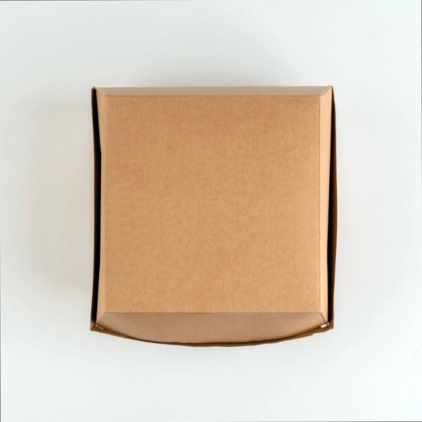 Burger box kraft 14,5&times;12&times;8,5 cm.