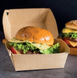 Burger box kraft 15&times;12&times;11,5 cm.