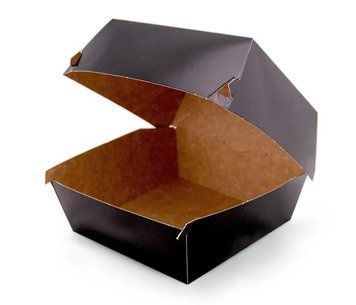 Burger box 12,5&times;10,2&times;9 cm (czarny)