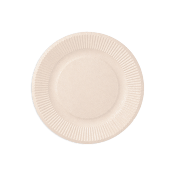 Talerz papierowy biały średnica 15,5 cm, SPT155h55WK (paczka 25 szt.)