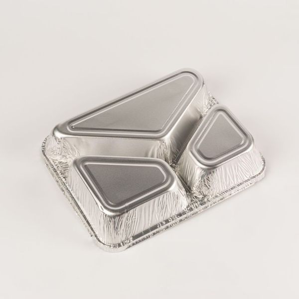Pojemnik aluminiowy tr&oacute;jdzielny 190/280/360 ml