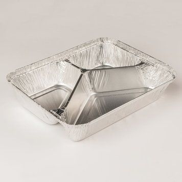 Pojemnik aluminiowy tr&oacute;jdzielny 190/220/160 ml