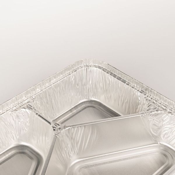 Pojemnik aluminiowy tr&oacute;jdzielny 190/220/160 ml