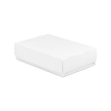 Pudełko z pokrywką spożywcze białe 20х10х5 cm. - 1050 ml.