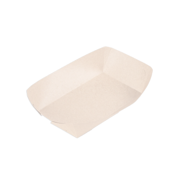 Talerz papierowy prostokątny biały 20x12x4,5 cm, SPCM002.001-00 (paczka 100 szt.)