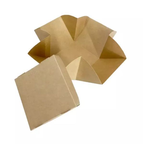 Pudełko z pokrywką spożywcze kraft 12х12х11 cm. - 1880 ml