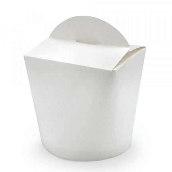 Papierowy Noodle Box 500 ml. biały